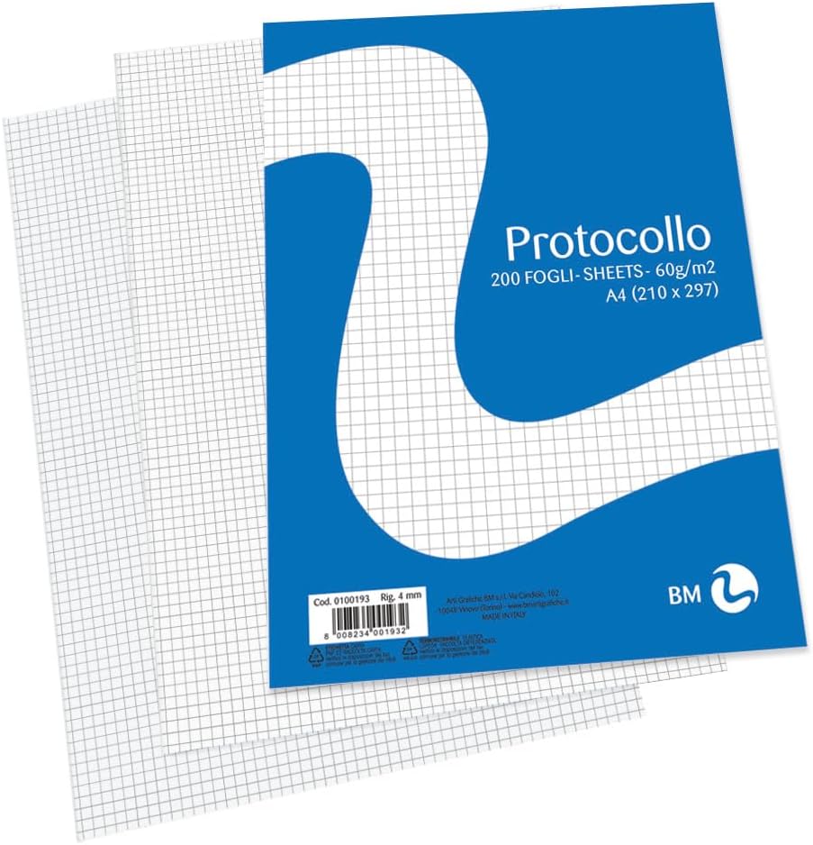 CARTA PROTOCOLLO FG. 200 4 MM. Immagine principale del prodotto