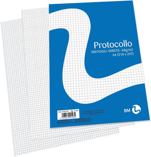 CARTA PROTOCOLLO FG. 200 4 MM.