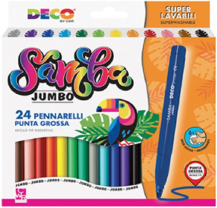 PENNARELLI SAMBA JUMBO - SCATOLA PZ. 24