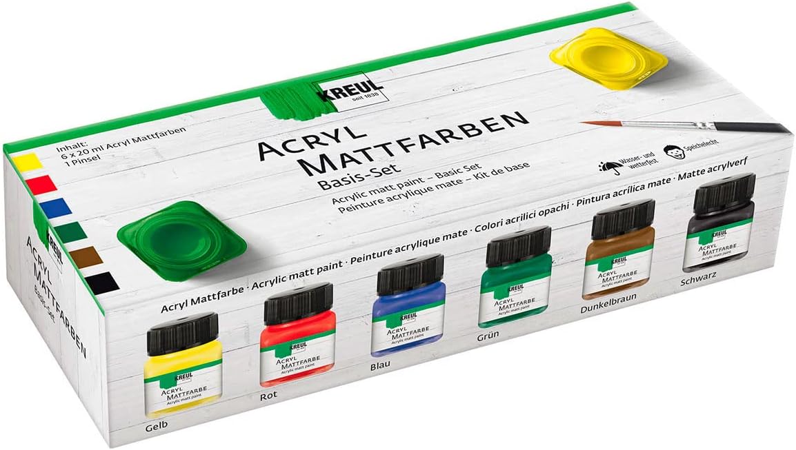 KREUL - VERNICE ACRILICA OPACA 20 ML -   SET 6 CLA Immagine principale del prodotto