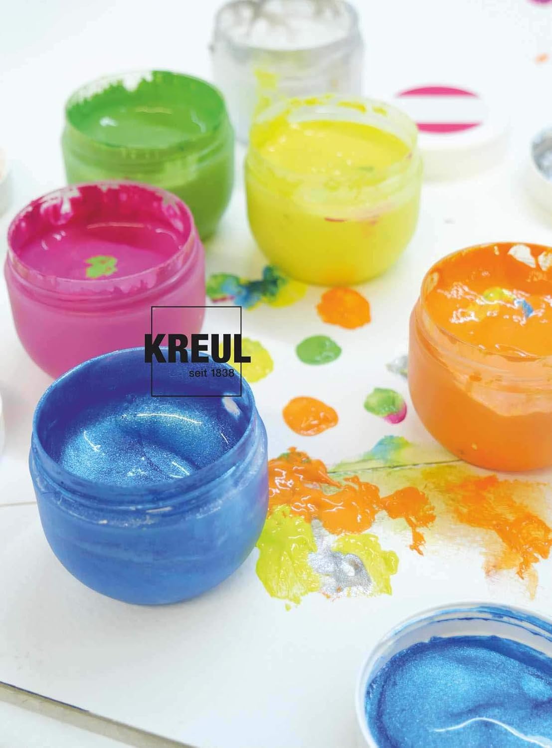 MUCKI - COLORI A DITA PER BAMBINI 50 ML  - SET 6 " LUCKY