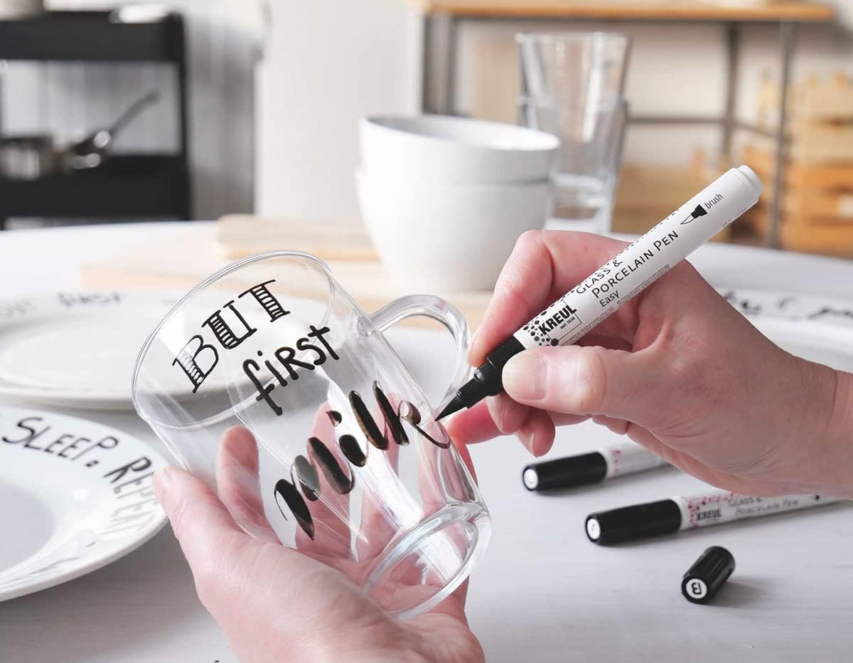 KREUL - SET 4 PENNARELLI VETRO/PORCELLAN CALLIGRAF