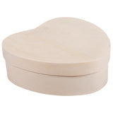 LEGNO DA DECORARE SCATOLA CUORE CM. 12X12X4