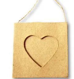 CARTONE DA DECORARE PORTAFOTO CUORE PZ. 10