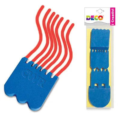 SPATOLE/PETTINI IN GOMMA EVA - SET 4 PZ. - FORME A