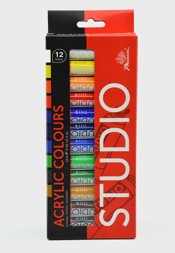 COLORI ACRILICI - SCATOLA 12 TUBI ML.12- COLORI AS