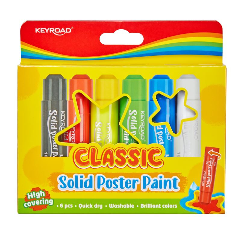 TEMPERA SOLIDA - SET 6 STICK COLORI ASS.
