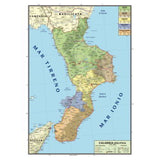 CARTE GEOGRAFICA DOPPIA 100X140 CALABRIA