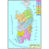 CARTE GEOGRAFICA DOPPIA 100X140 SARDEGNA