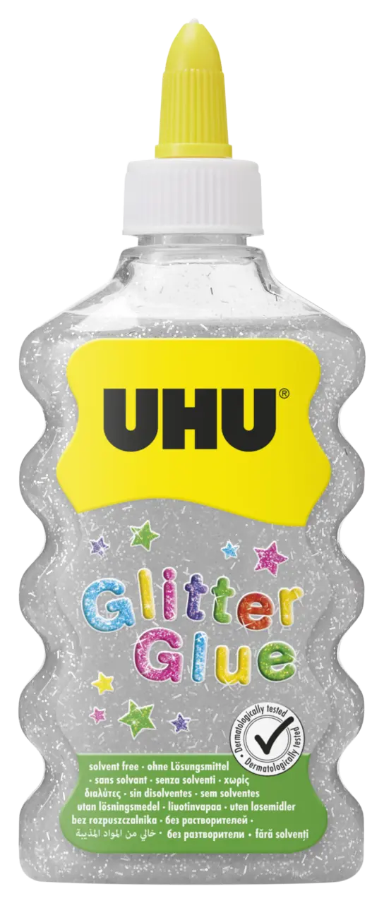 COLLA GLITTER UHU ML. 177 ARGENTO