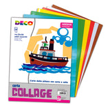 CARTA RASATA ADESIVA ALBUM 20 FOGLI CM. 35X50 COLO