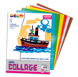 CARTA RASATA ADESIVA - ALBUM 6 FOGLI CM. 24X34 COL