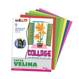 CARTA VELINA - ALBUM 20 FOGLI CM. 35X50 COLORI ASS