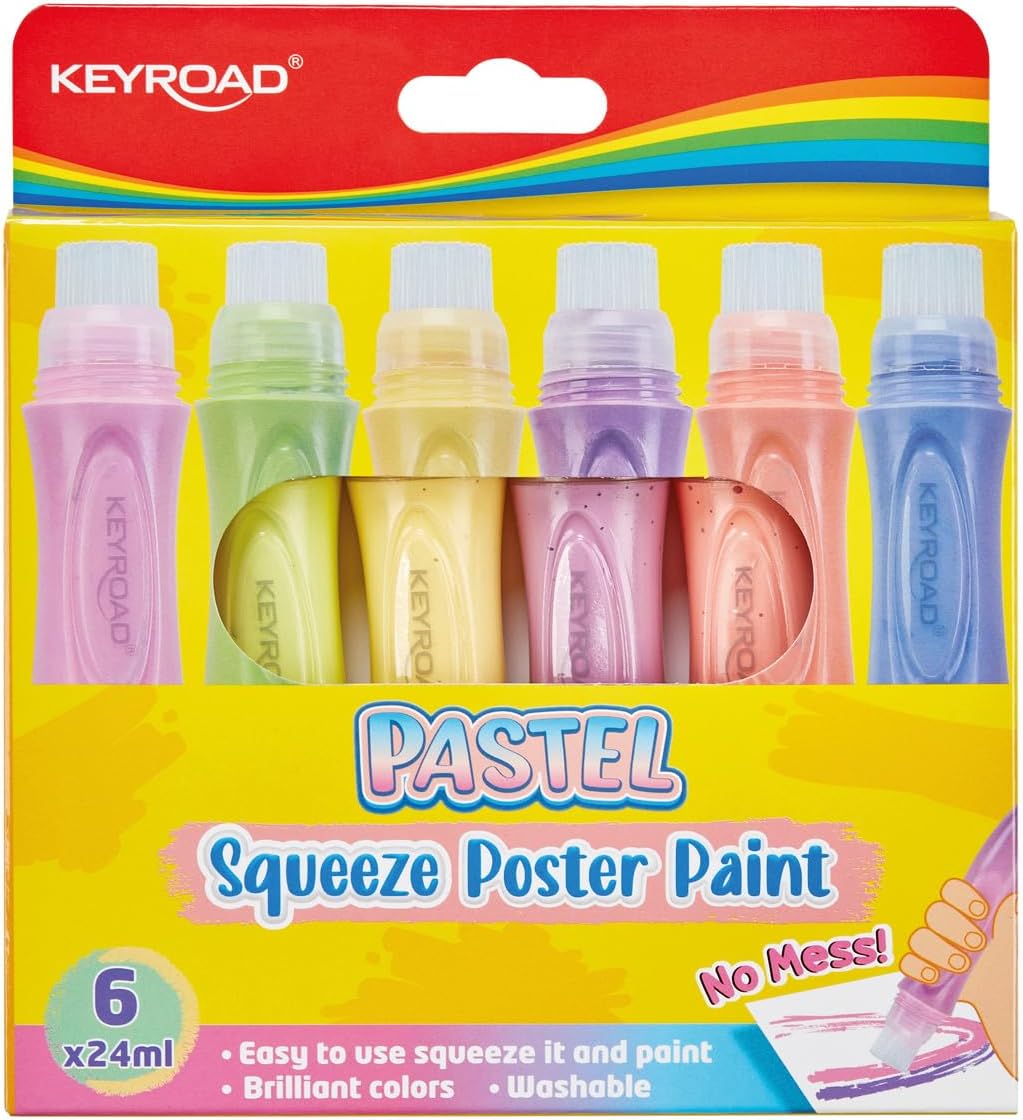 TEMPERA SQUEEZE SET PZ. 6 COLORI PASTEL Immagine principale del prodotto