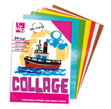 CARTA RASATA - ALBUM 24 FOGLI CM. 35X50 COLORI ASS