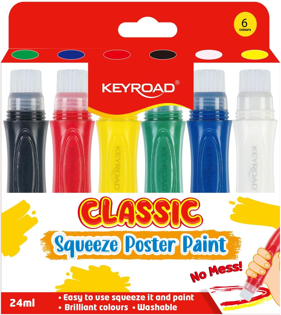 TEMPERA SQUEEZE SET PZ. 6 COLORI CLASSIC