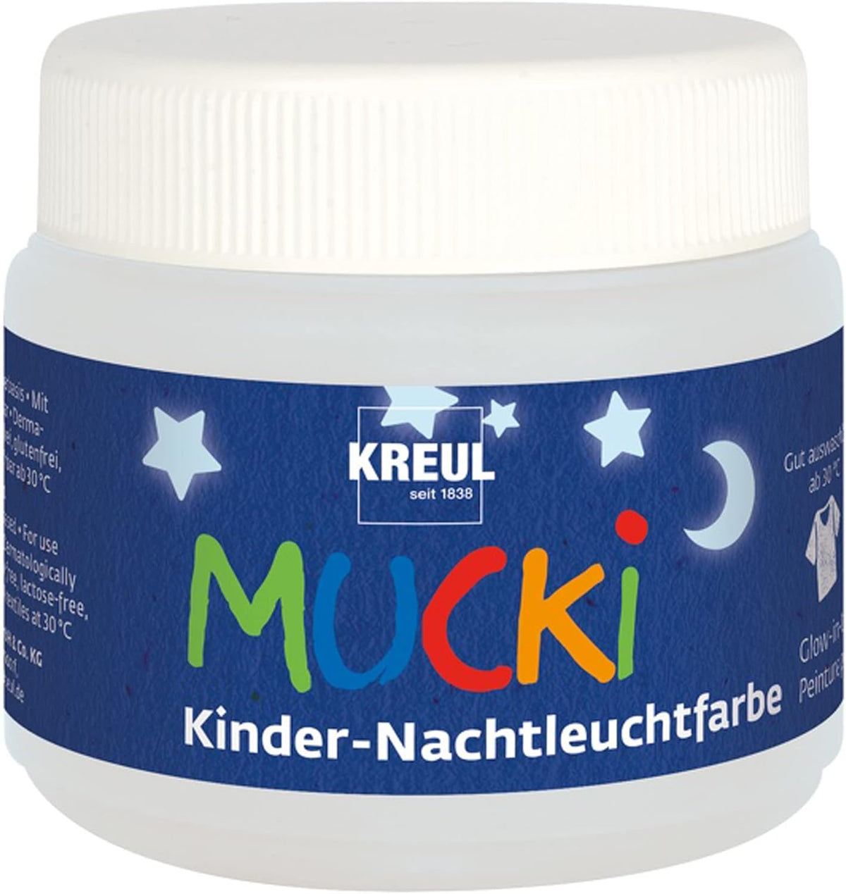 MUCKI - COLORE FOSFORESCENTE PER BAMBINI 150 ML