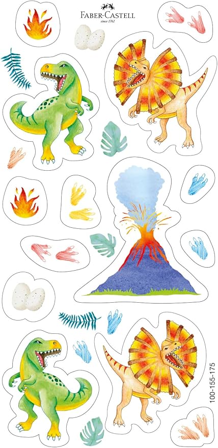 MATITE COLORATE GRIP DINO EDITION FABER CASTELL/ 10+3