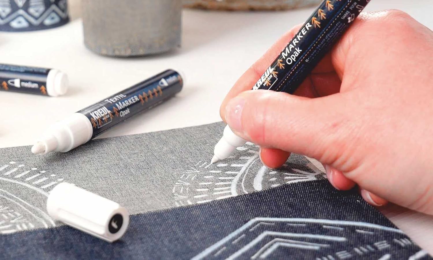 KREUL - MARKER PER TESSUTI - SET 4       OPACHI BI