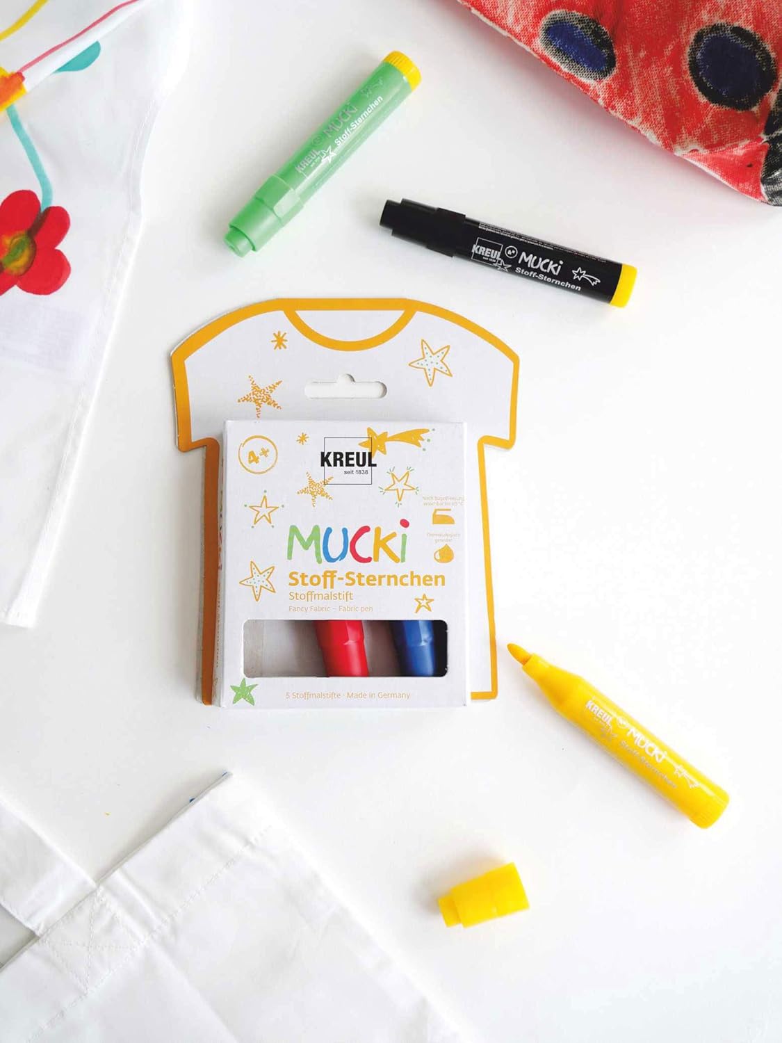 MUCKI - PENNA PER TESSUTI FANCY FABRIC - SET 5 ASS