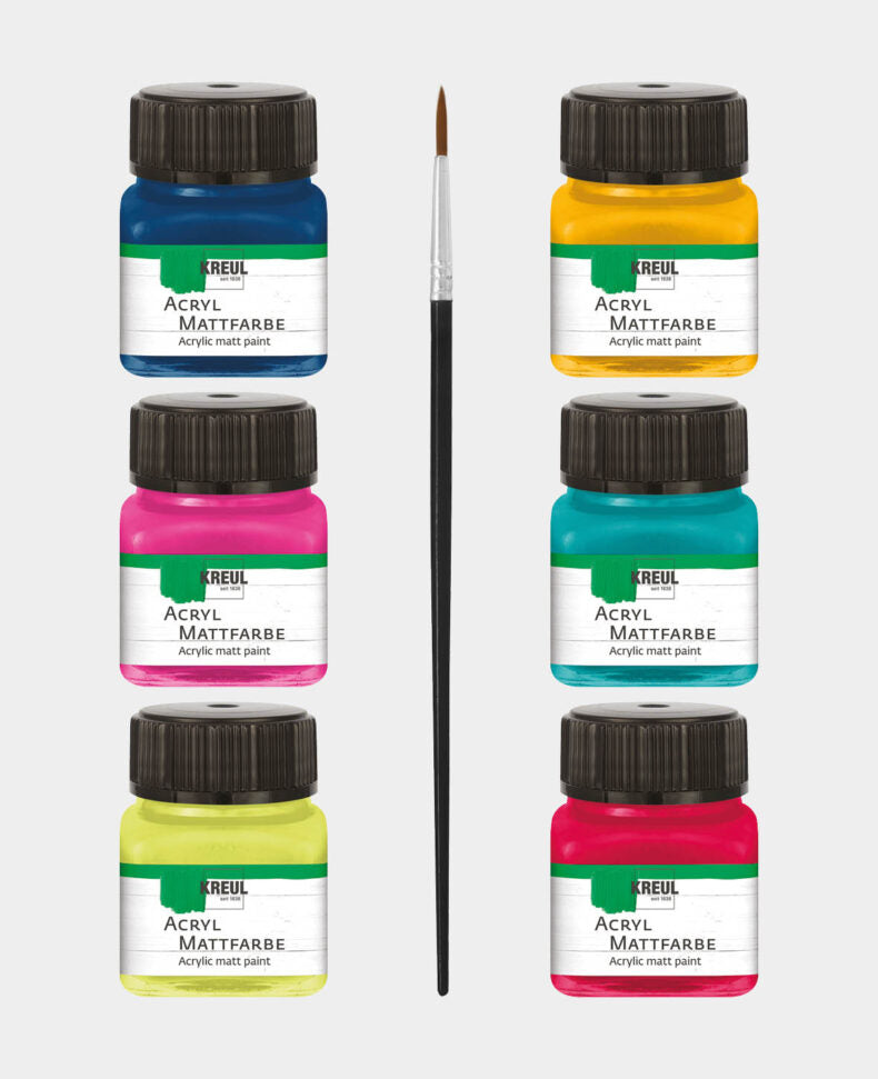 KREUL - VERNICE ACRILICA OPACA 20 ML -   SET 6 LIV