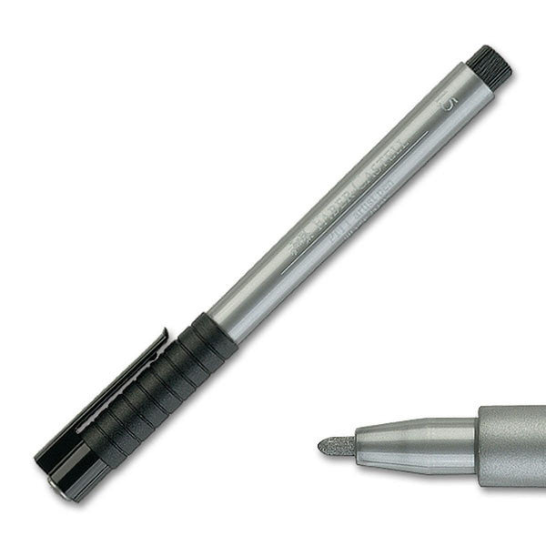 PENNA PITT ARTIST METALLIC FABER CASTELL 1.5MM ARGENTO