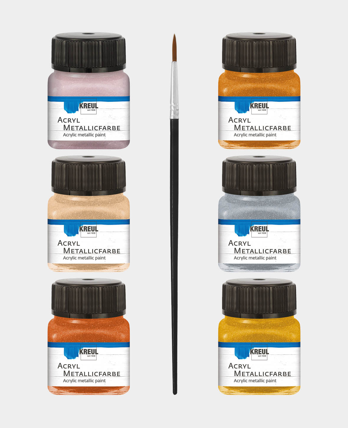 KREUL - VERNICE ACRILICA METAL 20 ML -   SET 6 LIV Immagine secondaria del prodotto