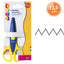 FORBICI  ZIG-ZAG CM.13,5 LAMA ACCIAIO