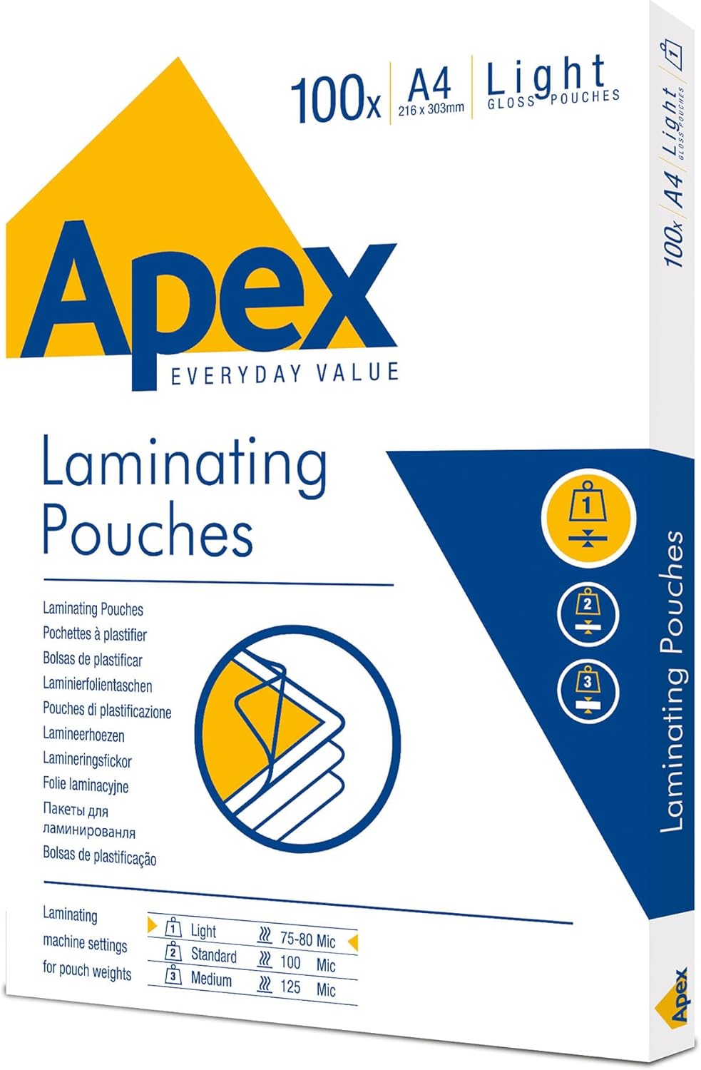 POUCHES A4 80 MICRON FG.100
