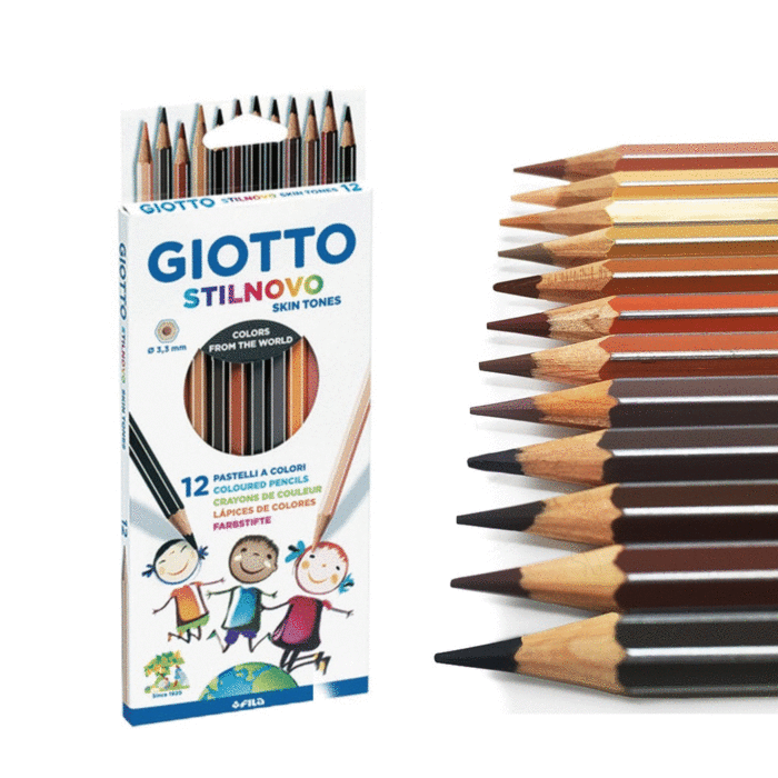 PASTELLI GIOTTO STILNOVO COLORI DELLA PELLE PZ.12
