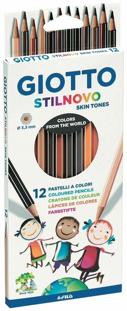 PASTELLI GIOTTO STILNOVO COLORI DELLA PELLE PZ.12