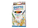 MATITONI TRIANGOLARI GIOTTO STILNOVO MAXI 12 COL