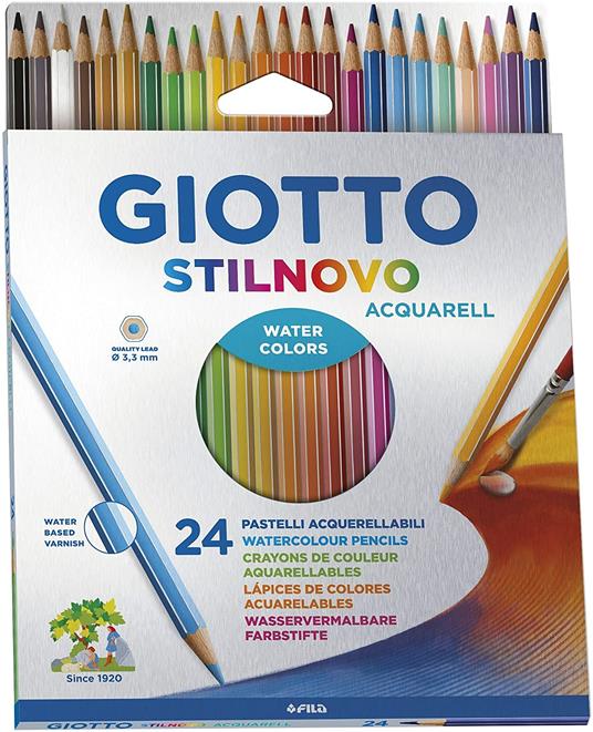 MATITE ACQUARELLABILI GIOTTO 24 COL. CART