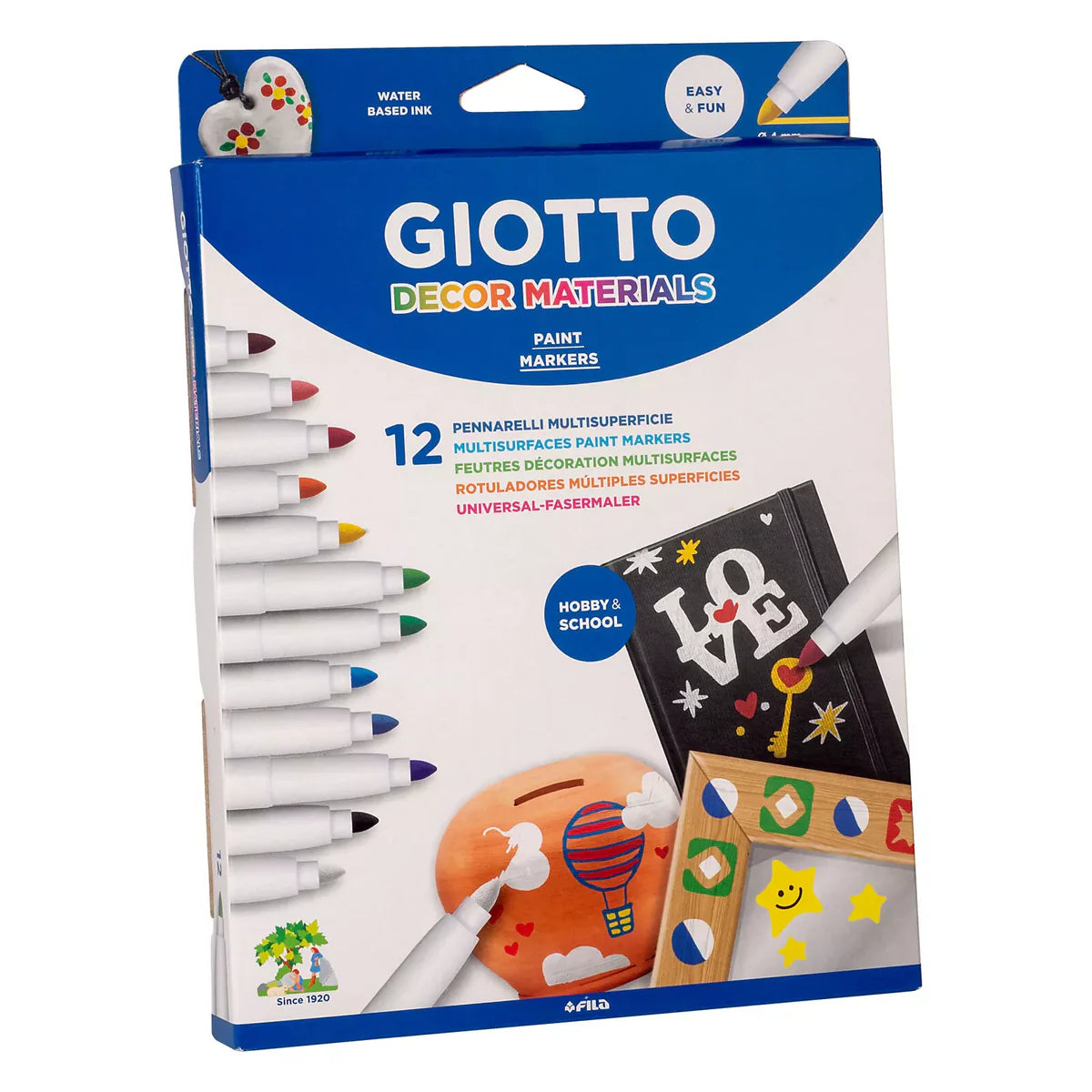 PENNARELLO GIOTTO DECOR MATERIALS 12PZ