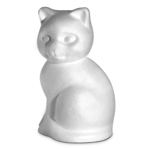 GATTO IN POLISTIROLO CM. 26 - CONF.3 PZ.