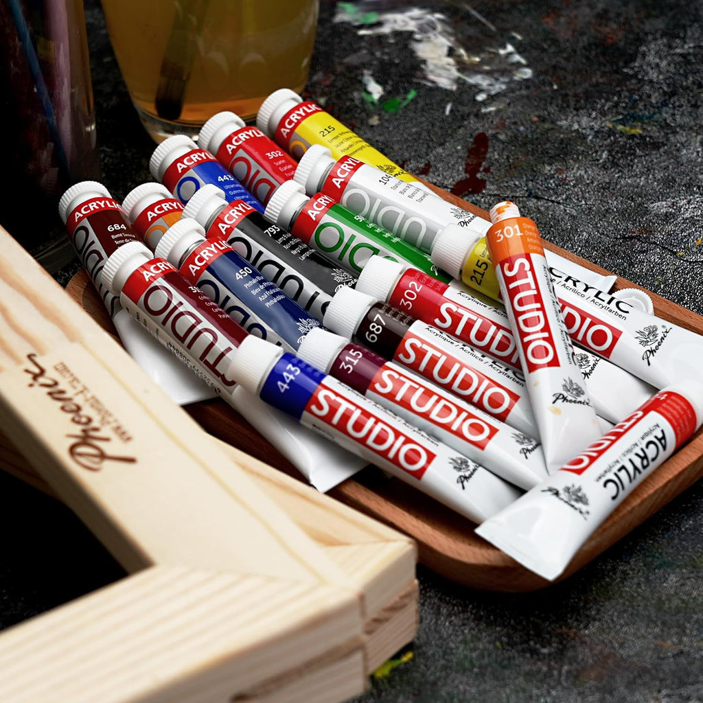 COLORI ACRILICI - VALIGETTA 18 TUBI + ACC.