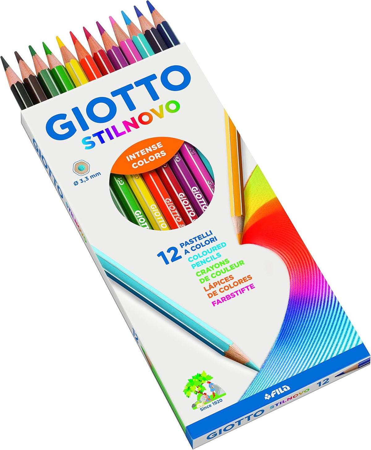 MATITE GIOTTO STILNOVO 12 COLORI