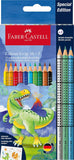 MATITE COLORATE GRIP DINO EDITION FABER CASTELL/ 10+3