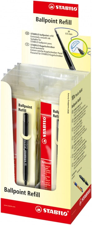 REFILL STABILO BALLPOINT 0.5MM NERO