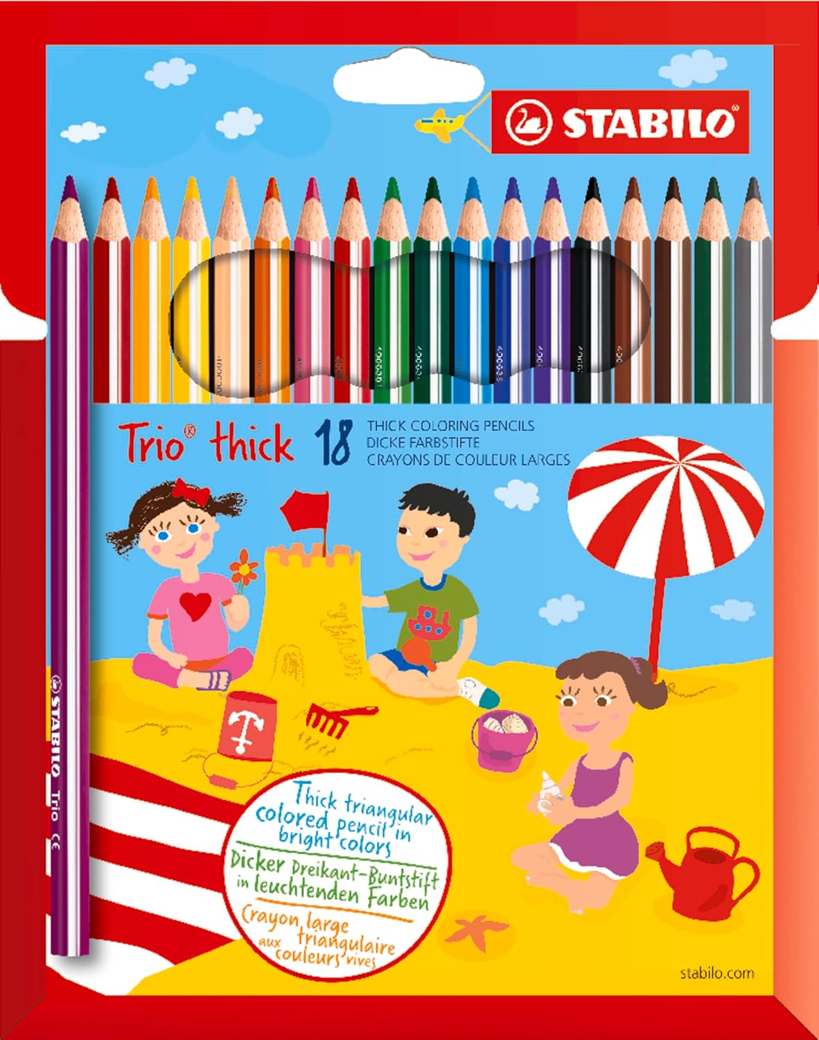 MATITONI COLORATI STABILO TRIO THICK /18