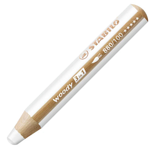 MATITONE STABILO WOODY 3 IN 1 BIANCO