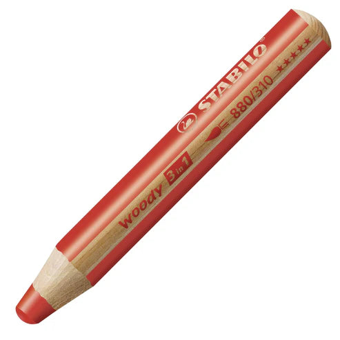 MATITONE STABILO WOODY 3 IN 1 ROSSO CARMINIO