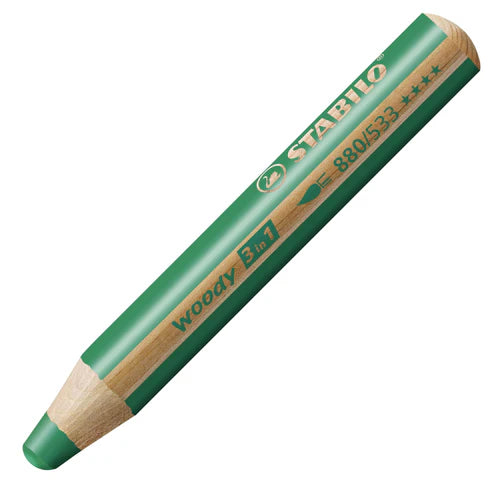 MATITONE STABILO WOODY 3 IN 1 VERDE SCURO