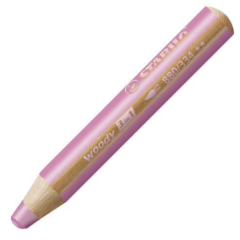 MATITONE STABILO WOODY 3 IN 1 ROSA