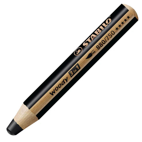MATITONE STABILO WOODY 3 IN 1 NERO Immagine principale del prodotto