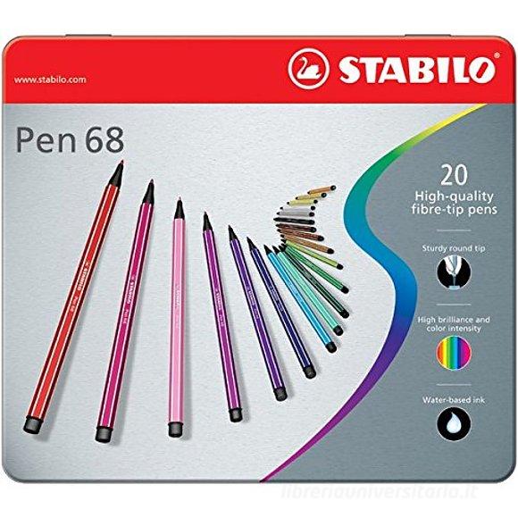 PENNARELLI STABILO PEN 68 ASTU. METALLO /20 Immagine principale del prodotto