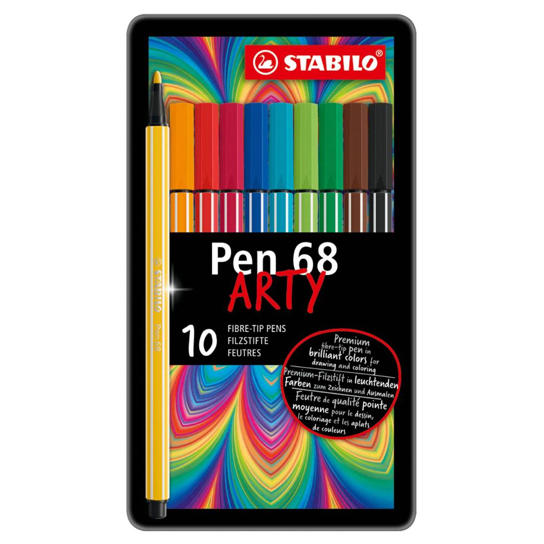 PENNARELLI STABILO PEN 68 METAL BOX ARTY / 10