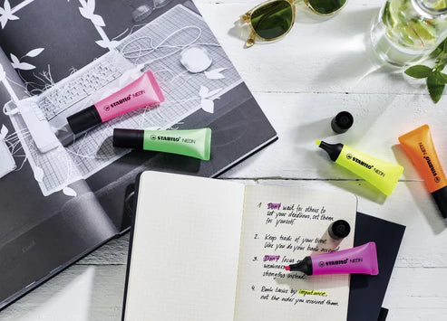 EVIDENZIATORE STABILO NEON ROSA