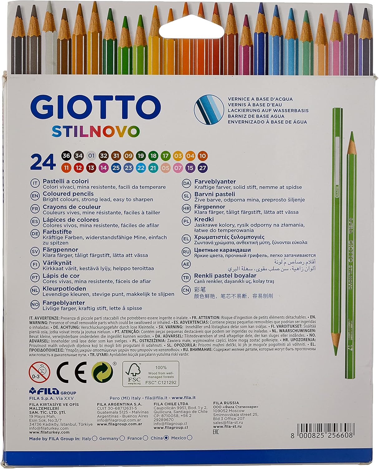 MATITE GIOTTO STILNOVO 24 COLORI