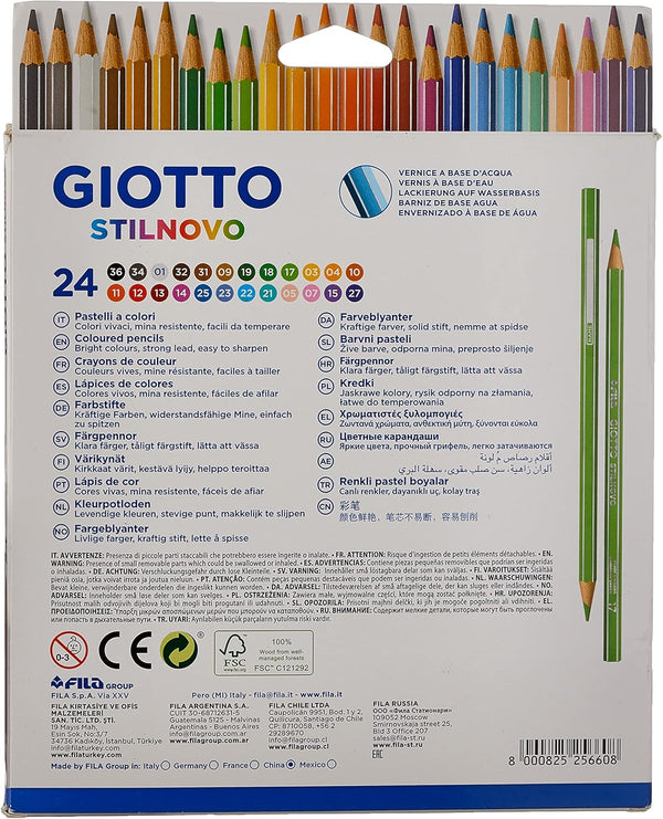 MATITE GIOTTO STILNOVO 24 COLORI